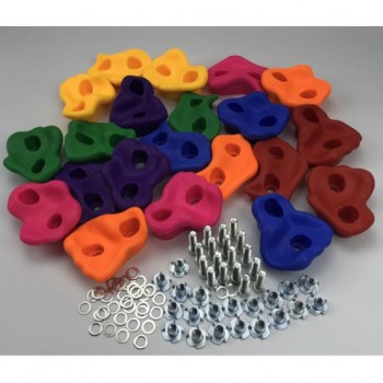 Climbing Stone Plastic for Concrete Wall , for children ,Set of 10pcs